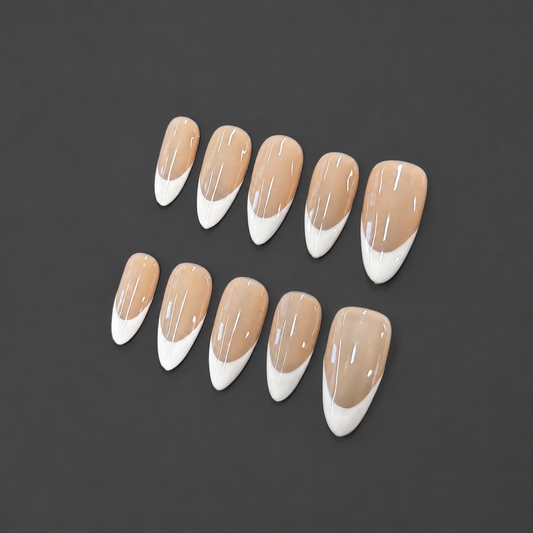 The French – Nude French Tip Press-On Nails