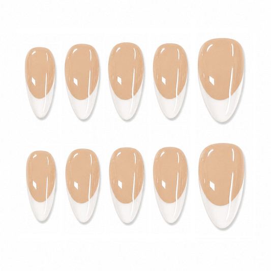 The French – Nude French Tip Press-On Nails